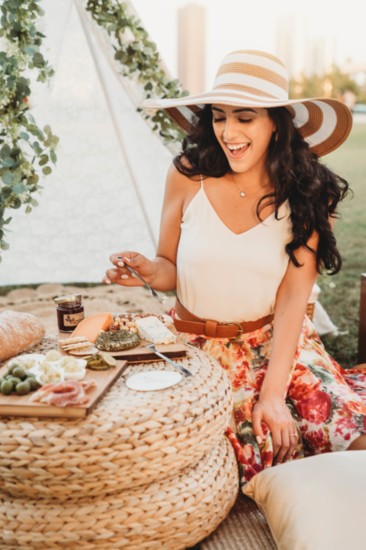 Fancy Picnics and Sonoma Wine Bar teamed up for a lavish sunset picnic.