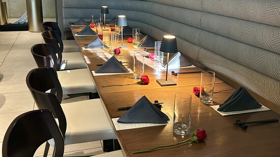 Tables set for Tuan Fight Club 