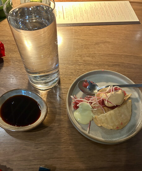 Tuna Fight Club course with whiskey barrel aged soy sauce 