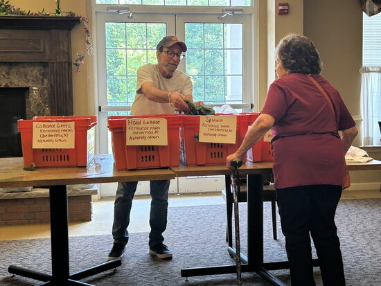 Free Fresh Food Market at Heritage Village at Manalapan older adult residences.