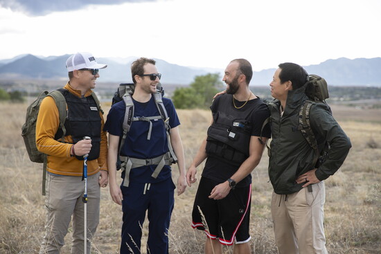 L-R: Justin Schierkolk, Dr Italia, James Anderson & Tim Lee
