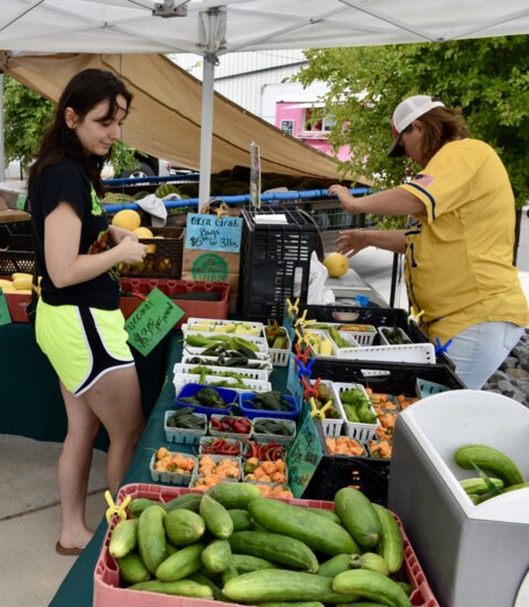 The popular Norman Farm Market was moved to The Well, where it is more centrally located. (Photo by Joy Hampton)