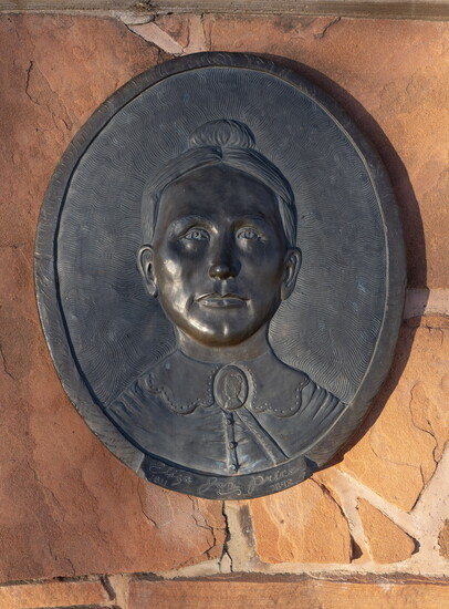 Plaque honoring Eliza Adair Price. 