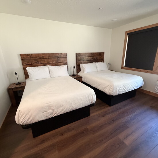 Double queen room at The Retreat.