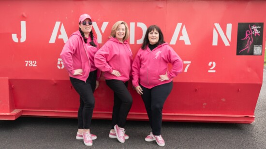 Dance for the Cure volunteers Danielle Hughes, Joanne Liscovitz and Kathleen Cirioli