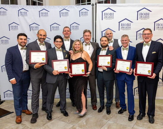 The Titus Built team at the HOBI Awards.