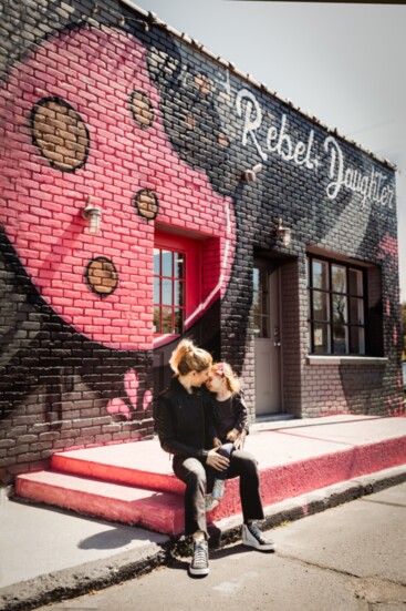 The rebel and her daughter. (Photo: Stefanie Cole Photography)