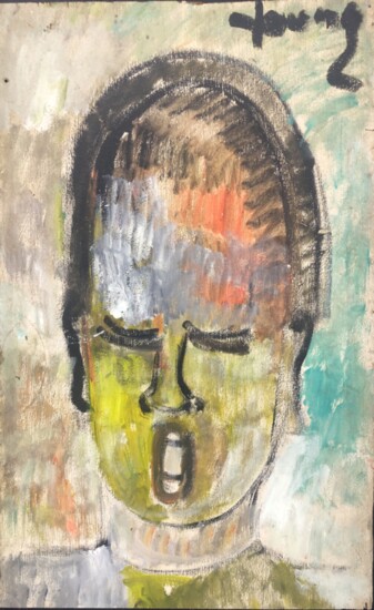 "Portrait," 26 by 16 inches, paint on plywood. From the Collection of Lynne and Jack Dodick.