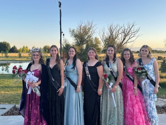 2025 Senior Princesses- 2025 Senior Princess Court Left to Right: Brooke Purdy, Princess; Bailey Fowler, 1st RU; Brooklyn Thacker, Court; Aubree Workman, 2nd RU