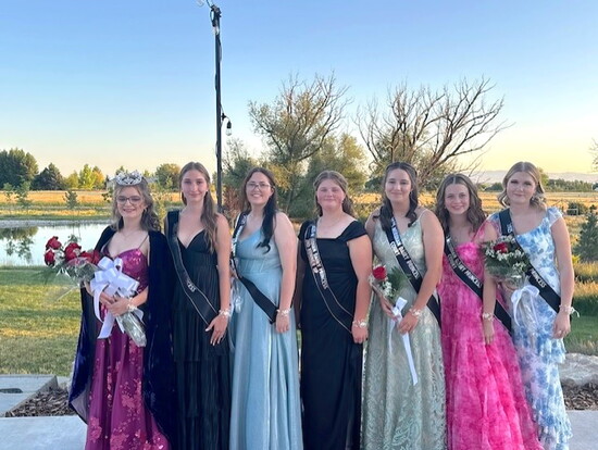 2025 Senior Princess Court: Brooke Purdy, Bailey Fowler, Brooklyn Thacker, Aubree Workman