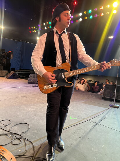 Johnny jamming on the Stone Pony stage
