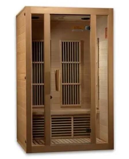 This couple's sauna provides simplicity and incredible health benefits. Credit: The Home Depot.