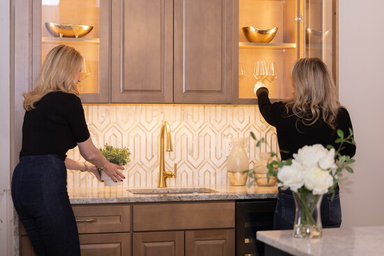 Lisa Bennett and Katie Dascanio at Ward Home Improvements. Photo Credit: Kerry Dietz