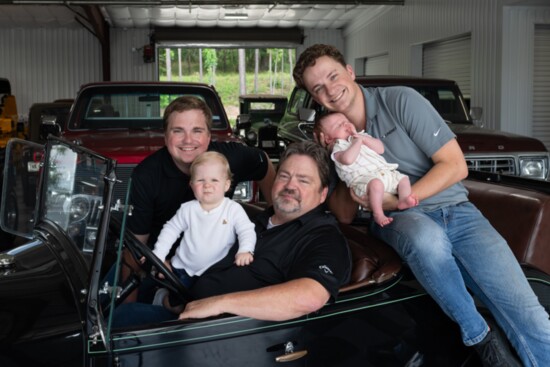 Restoring cars is a hobby the guys love and soon the grandsons will enjoy it too!