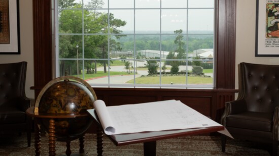 View from Worthington Manor to the Lindsey Property offices across the street.