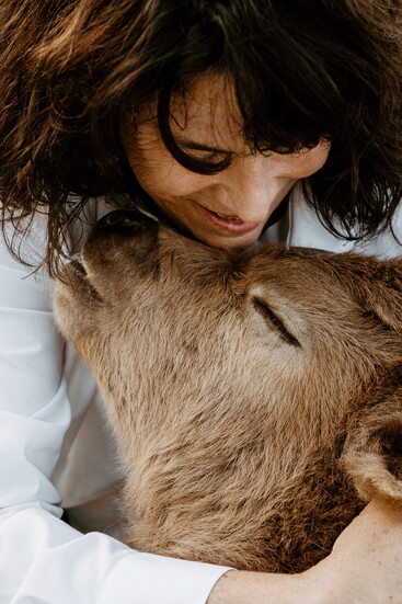 Maureen and her sweet baby, Bo.