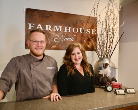 General Manager Mike Viccarello and Owner Meghan McGinty of Farmhouse on North.