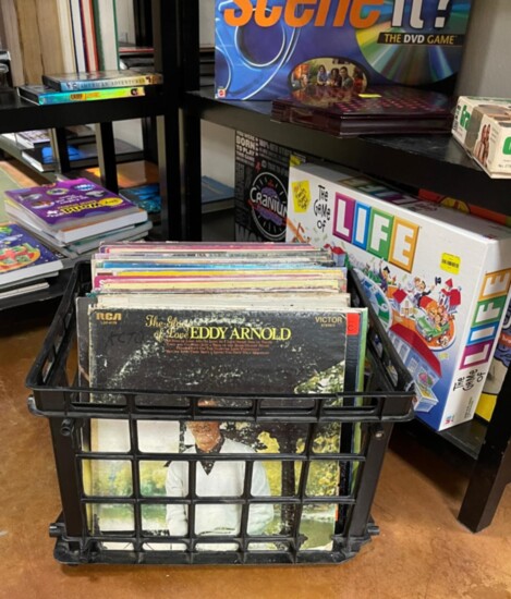 Vintage Records and games at the Assistance League of Montgomery County