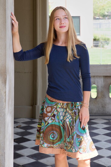 Sophia Page: "My favorite thrift find is my short romper."