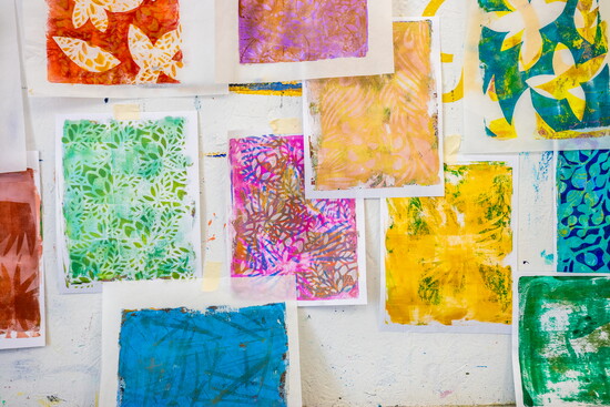 The studio walls serve as a rotating gallery, celebrating the imagination, growth and accomplishments of young artists. 
