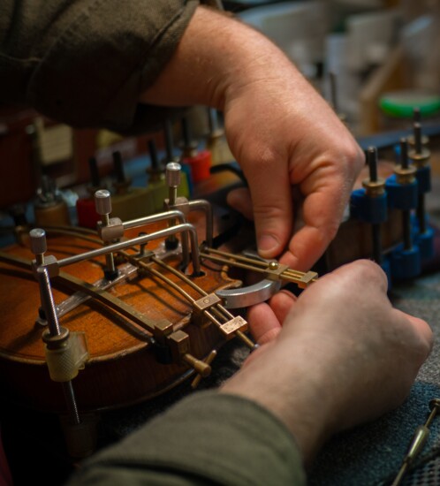 Violin repair atBeautiful Music Violin Shop
