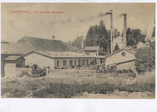 Historic photo of the Lacanche factory, located in the Burgundy region of France Photo Credit: Art Culinaire