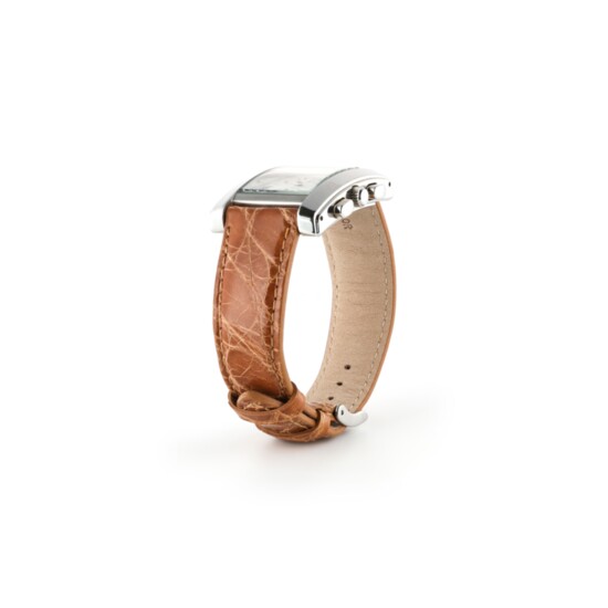 1. Polished Genuine Crocodile Watch Band | Honey | $89.95