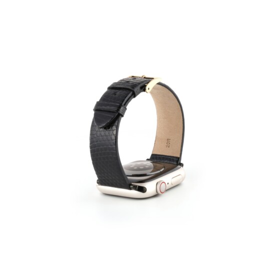 2. Genuine Flat Lizard Watch Band | Black | $54.95