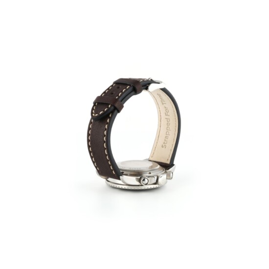 6. Premium Classic Leather Watch Band | Dark Brown | $59.95