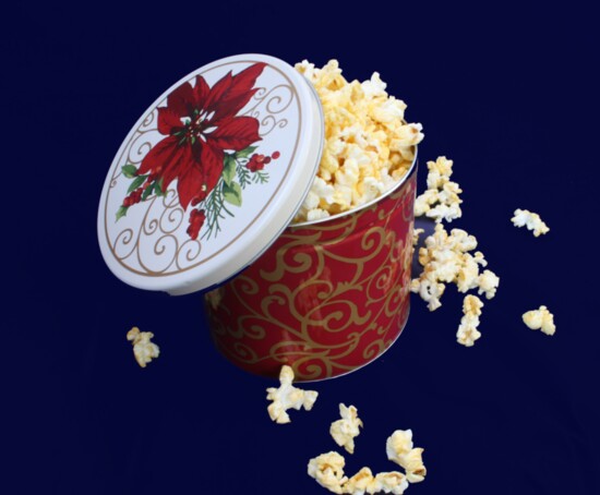 Custom Popcorn Tin from Mile Hi Popcorn and Gifts, starting at $22.99 milehipopcorn.com/shop-tins?page=3