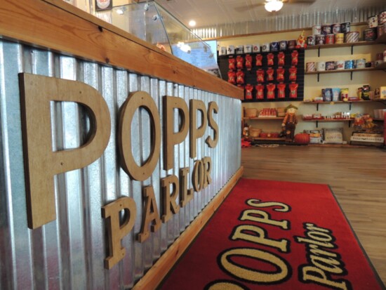 Popps Popcorn - a treat for visiting guests.