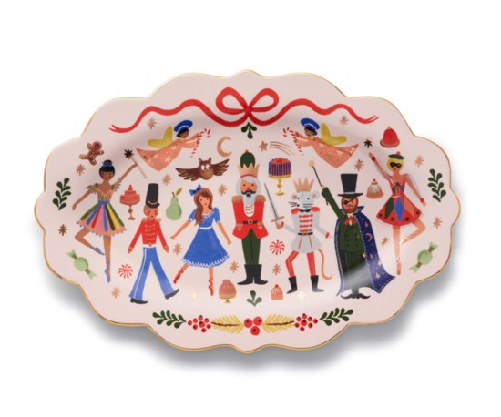 5. Limited Edition Nutcracker Platter by Rifle Paper Co. $58