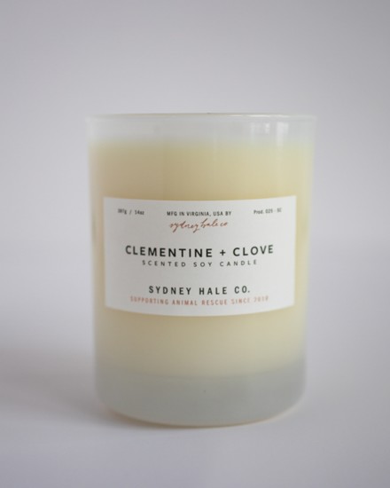 7. Clementine and Clove Candle by Sydney Hale Co $28