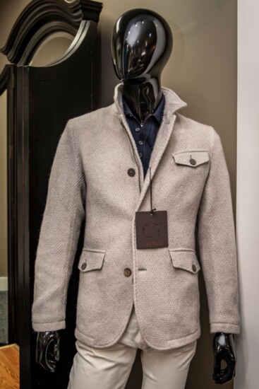 Gimo’s Outerwear offers refined yet easy-to-wear fabrics and styles. TessutoMenswear.com