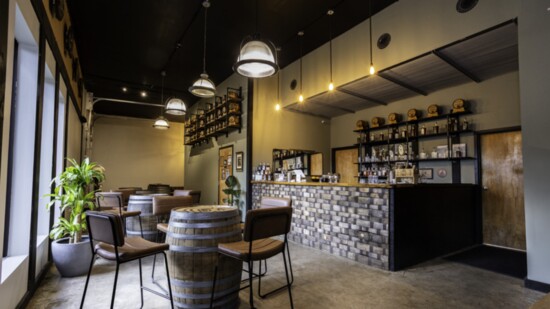 The tasting room at Connecticut Distilling. Photo by Stelios Stavrianos.