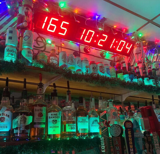 Lala's countdown to Christmas clock. Photo by Julie Royce.