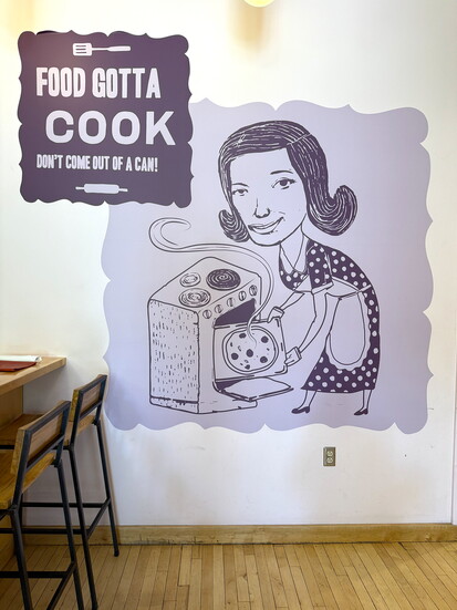 Mural inside The Tomato Head. Artist, Bjorn Lie