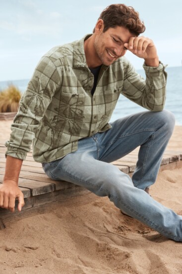 Fireside Palm Springs Long Sleeve Shirt and Indigo Palms Jeans