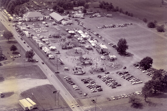 Tontitown Grape Festival aerial view in 1993