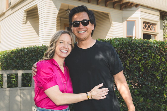 Chandler with husband, Steven Chang