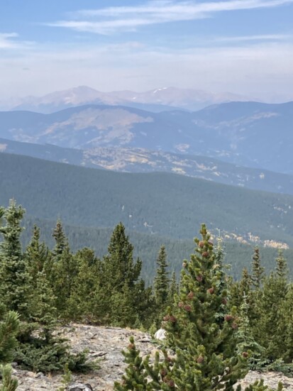 The view from the summit of Chief Mountain