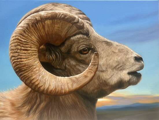 Sophie Zhou, "Texan Might," Oil on canvas. 