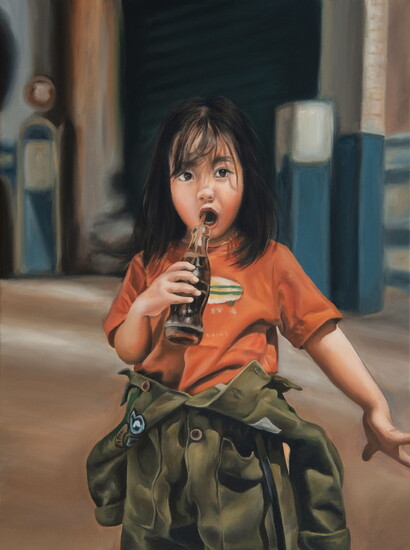 Sophie Zhou, "Summertime Sass," Oil on canvas.