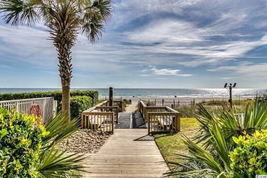 Bring the Joy has direct beach access