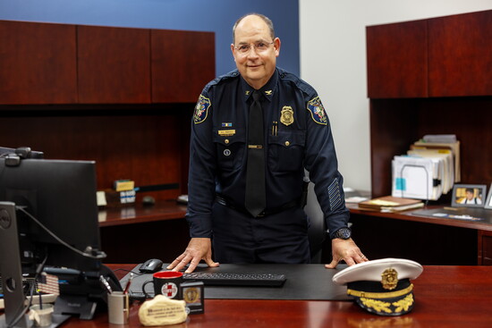 Rebholz served seven years in the U.S. Air Force + is a veteran of Desert Storm + Desert Shield.