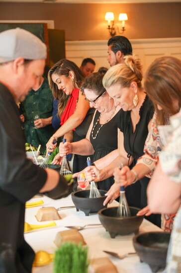 Guacamole making station 
