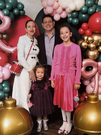 Editor Bianca Bain Villegas and Family