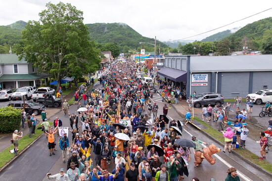 People in Damascus during Appalachian Trail Days event. Photo courtesty of Town of Damascus.