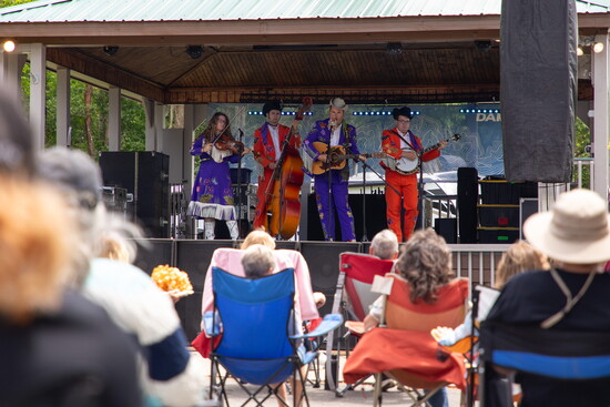 A band playing during Appalachian Trail Days. Photo Courtesy of Town of Damascus. 