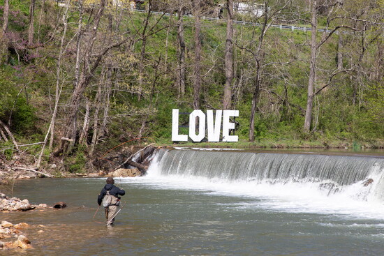 Love sign in Damascus. Photo courtesy of Town of Damascus. 